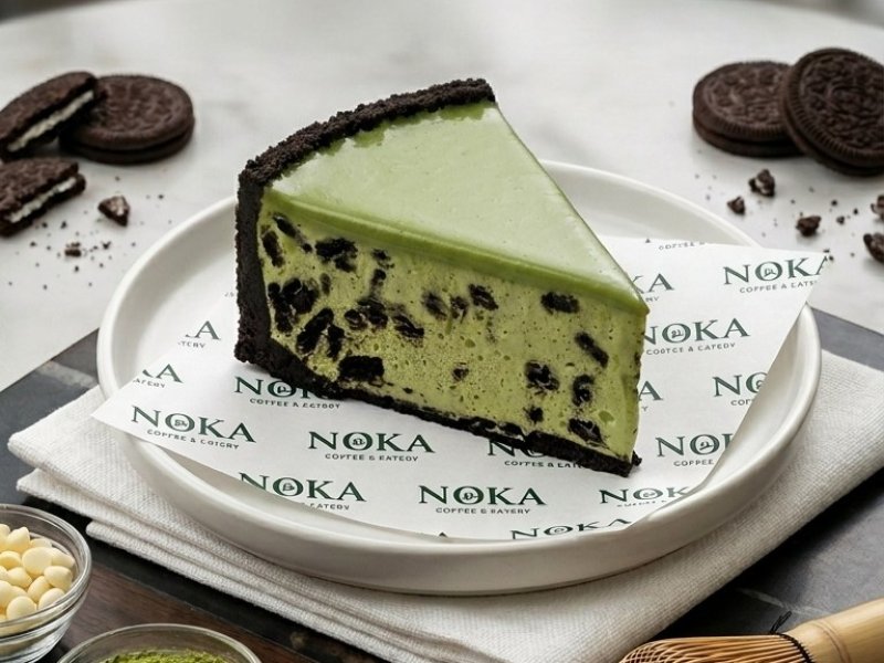 Oreo Matcha Cheesecake